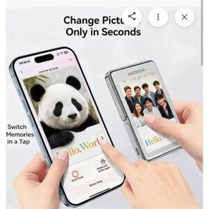 5000mAh Pocket-Sized Photo Charger USB Bluetooth & Wireless Charging for Apple